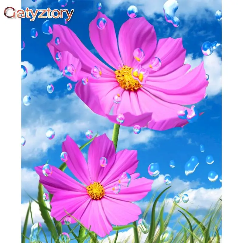 GATYZTORY DIY Painting By Numbers Pink Flowers Drawing On Canvas HandPainted Paint By Number Art Gift Kits Home Decoration
GATYZTORY DIY Painting By Numbers Pink Flowers Drawing On Canvas HandPainted Paint By Number Art Gift Kits Home Decoration