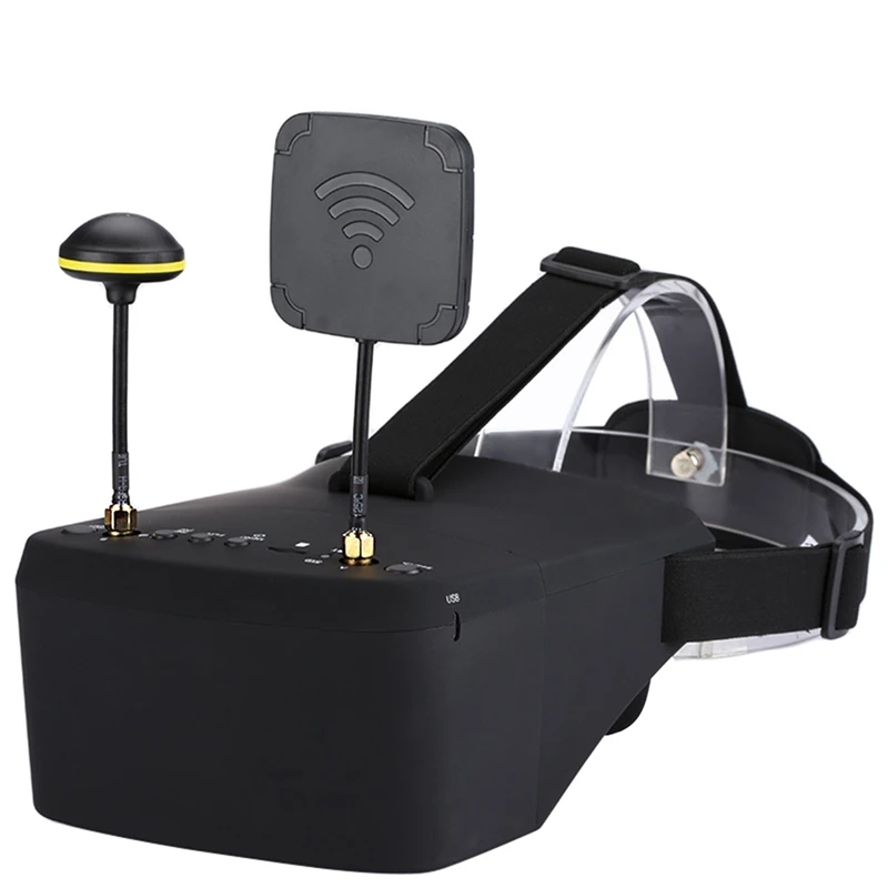EV800D 5.8G 40CH 5 Inch 800X480 Video Headset HD DVR Diversity FPV Goggles With Battery For RC Model Durable
EV800D 5.8G 40CH 5 Inch 800X480 Video Headset HD DVR Diversity FPV Goggles With Battery For RC Model Durable