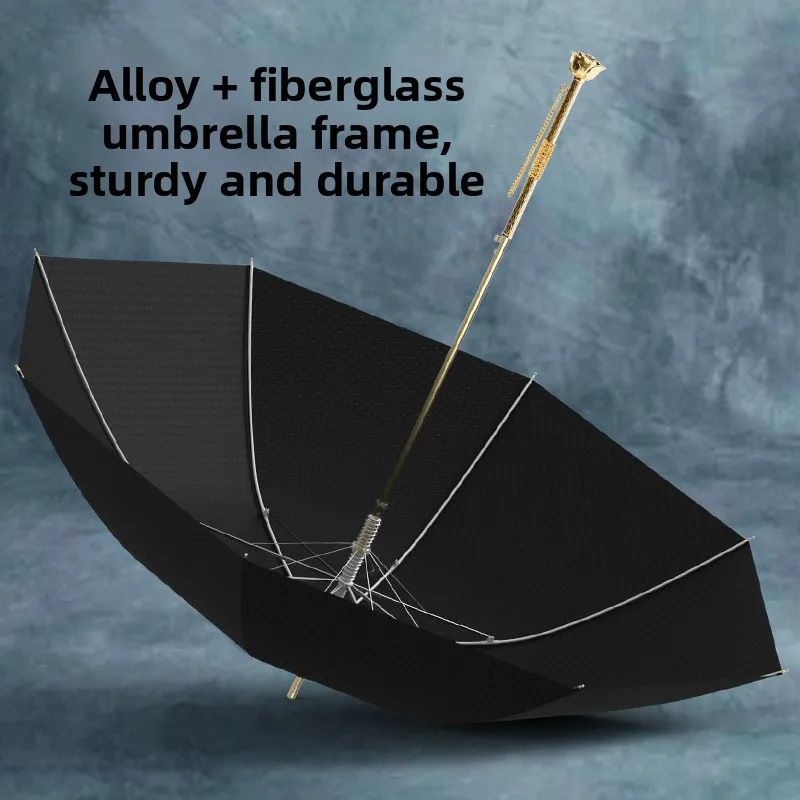 Light Luxury Metal Handle Umbrella Thick Straight Rod Business Umbrella Long Handle High-end Umbrellas for Rain Outdoor Umbrella
Light Luxury Metal Handle Umbrella Thick Straight Rod Business Umbrella Long Handle High-end Umbrellas for Rain Outdoor Umbrella