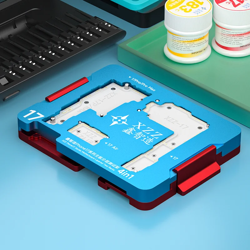 XZZ 4 in 1 phone 17 series motherboard layered test racks support free frame Accurate positioning make maintenance easier
XZZ 4 in 1 phone 17 series motherboard layered test racks support free frame Accurate positioning make maintenance easier
