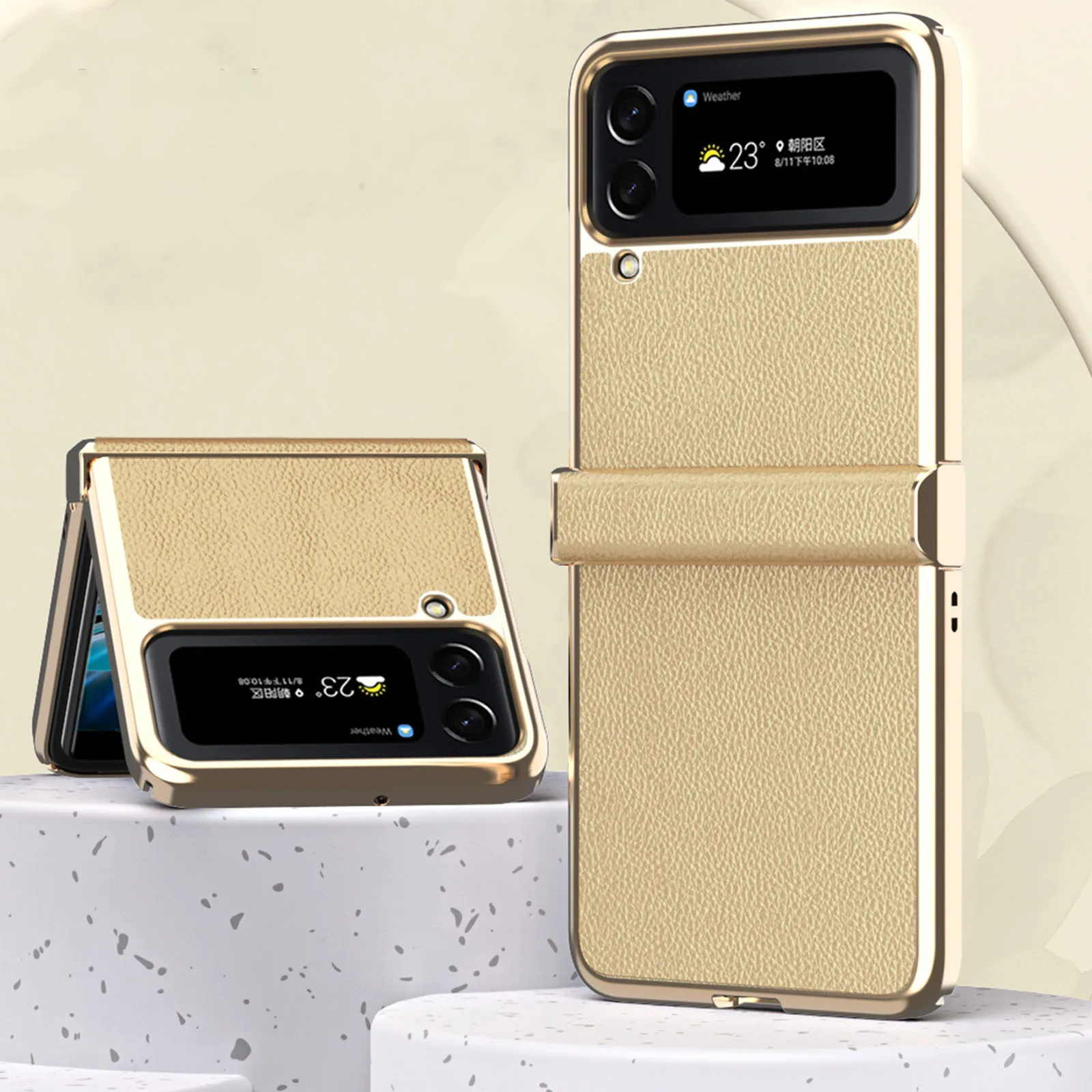 Leather Folding Case for Samsung Galaxy Z Flip 4 5G with Hinge Protector Slim Shockproof Folding Phone Case Protective Case
Leather Folding Case for Samsung Galaxy Z Flip 4 5G with Hinge Protector Slim Shockproof Folding Phone Case Protective Case