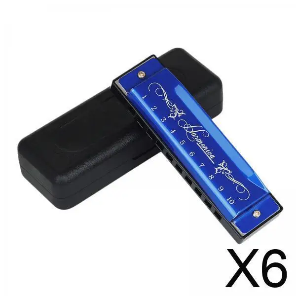 6xHarmonica Deluxe Harmonica Diatonic Harmonica Gifts Professional Mouth Organ Blue
6xHarmonica Deluxe Harmonica Diatonic Harmonica Gifts Professional Mouth Organ Blue