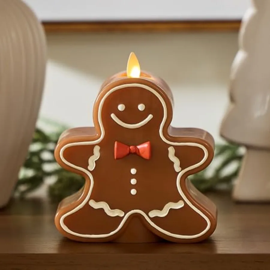 Flameless Candle Moving Flame LED with Timer Real Unscented Wax Figural 4.6"x5.5" Battery Operated Christmas Holiday Decor Remo
Flameless Candle Moving Flame LED with Timer Real Unscented Wax Figural 4.6"x5.5" Battery Operated Christmas Holiday Decor Remo