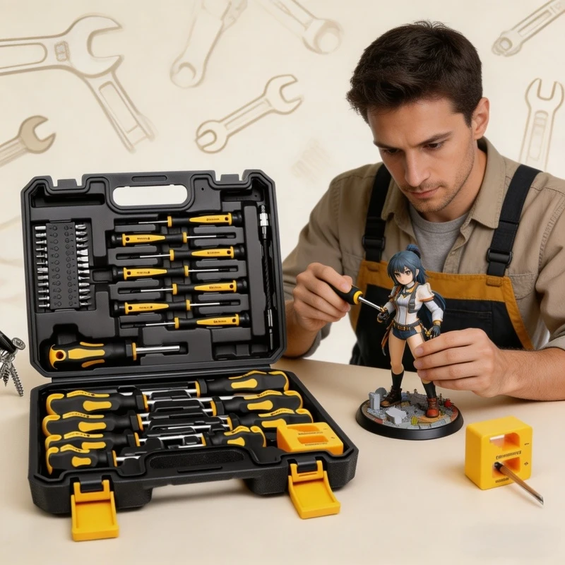 Magnetic Screwdriver Set 1Set 43pcs with Case Includes Slotted Phillips Hex Pozidriv Torx Precision Tools for Men Repair Use
Magnetic Screwdriver Set 1Set 43pcs with Case Includes Slotted Phillips Hex Pozidriv Torx Precision Tools for Men Repair Use