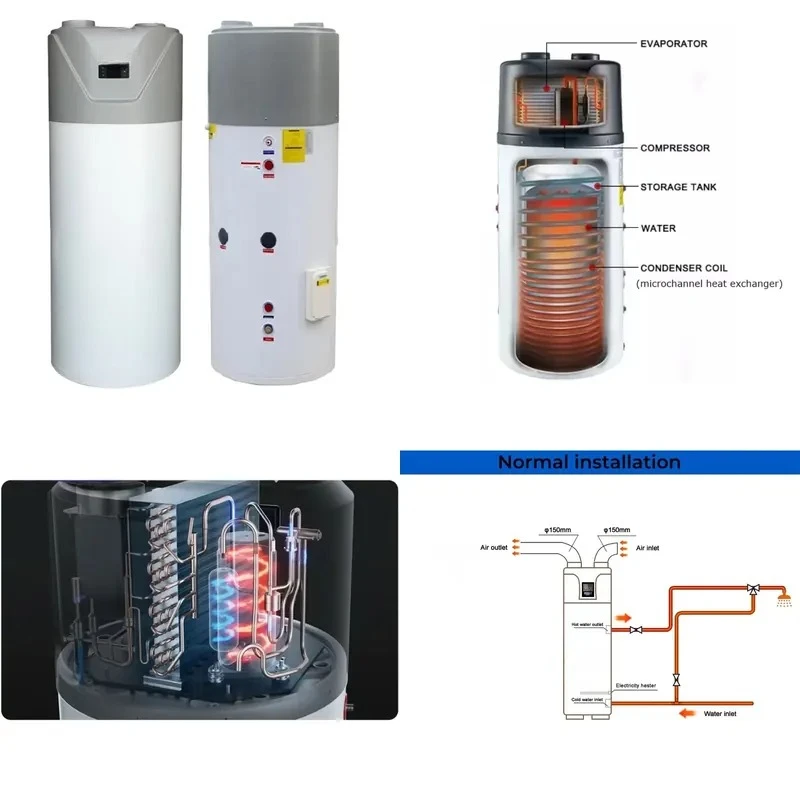 For Sunrain R134a 200L 250L 300L Domestic Integrated All-in-One Hot Water Heater Air to Water Heat Pump
For Sunrain R134a 200L 250L 300L Domestic Integrated All-in-One Hot Water Heater Air to Water Heat Pump