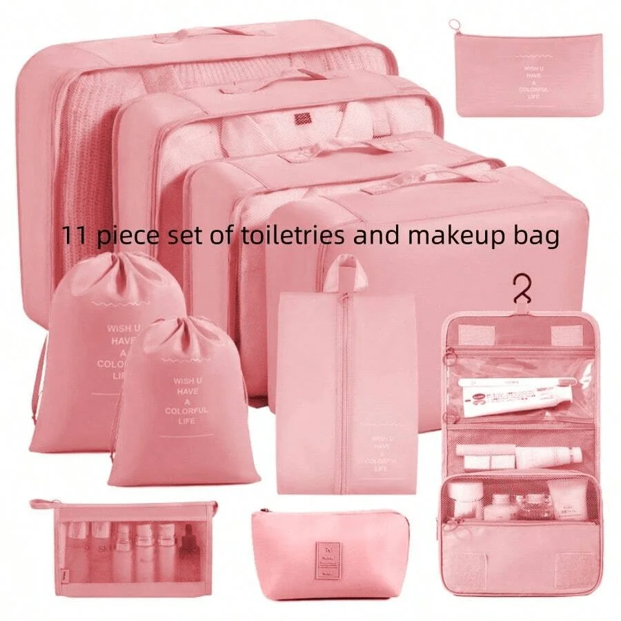 6/7/8/9/10/11pcs Portable Travel Storage Bag Set - Organize Your Clothing, Shoes, And Underwear With Ease - Perfect For Luggage
6/7/8/9/10/11pcs Portable Travel Storage Bag Set - Organize Your Clothing, Shoes, And Underwear With Ease - Perfect For Luggage