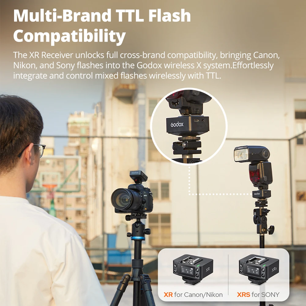 Godox XR XRS TTL Wireless Receiver 100m Wireless Range 2.4GHz Sync with X3 X3Pro for Canon R7 Nikon D4 Sony
Godox XR XRS TTL Wireless Receiver 100m Wireless Range 2.4GHz Sync with X3 X3Pro for Canon R7 Nikon D4 Sony