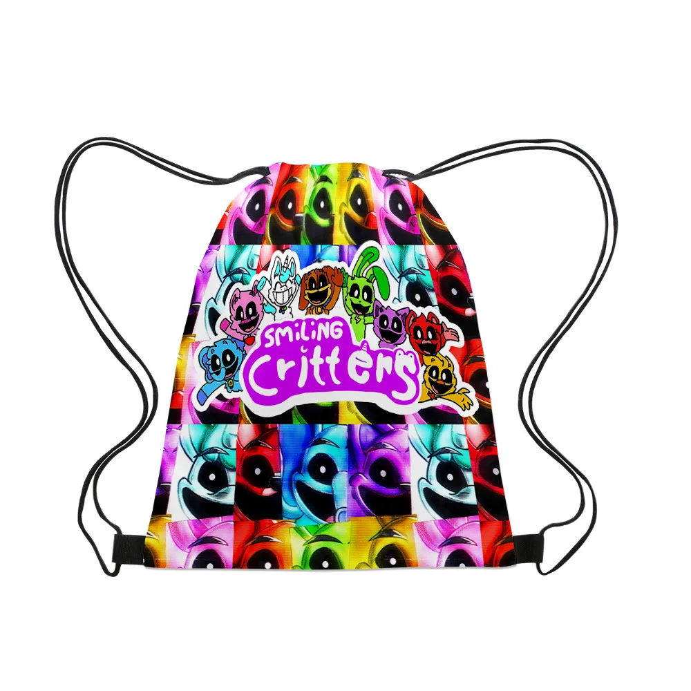 Hot Game Smiling Critters Peripheral School Bag Drawstring Backpack Drawstring Pocket Best Birthday Gift for Children Mochila
Hot Game Smiling Critters Peripheral School Bag Drawstring Backpack Drawstring Pocket Best Birthday Gift for Children Mochila