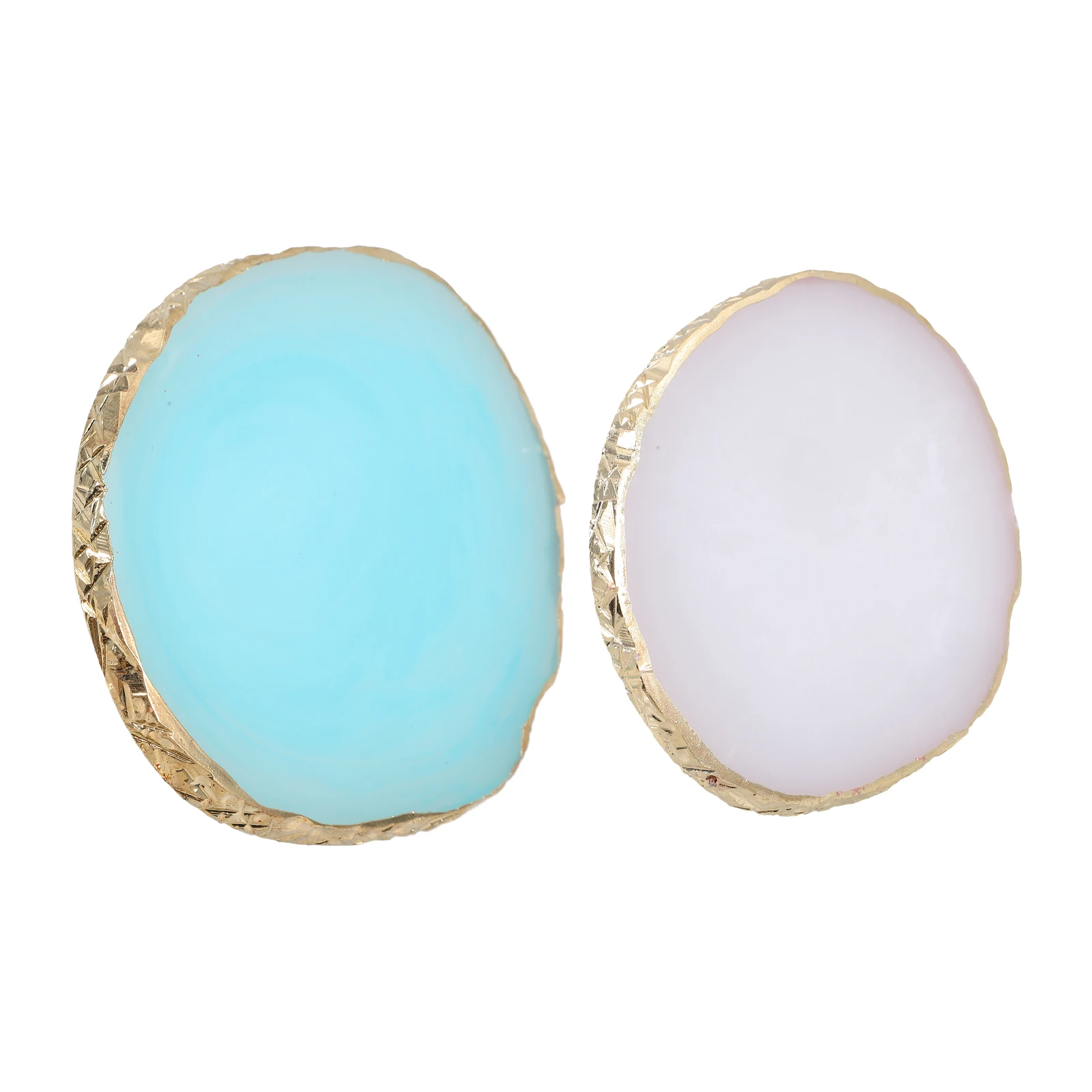 2pcs Nail Palette Resin Gold Mixing Board 09 White 11 Blue Circle Shape Salon Supplies Nail Color Mixing Pallet
2pcs Nail Palette Resin Gold Mixing Board 09 White 11 Blue Circle Shape Salon Supplies Nail Color Mixing Pallet