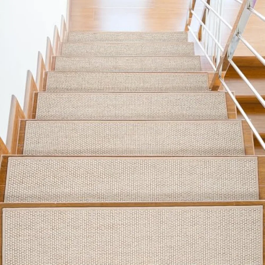 Stair Treads for Wooden Steps, 8" x 30" Linen Non Slip Stair Runner, Peel and Stick Carpet Stair Treads with Reusable Adhesive,
Stair Treads for Wooden Steps, 8" x 30" Linen Non Slip Stair Runner, Peel and Stick Carpet Stair Treads with Reusable Adhesive,
