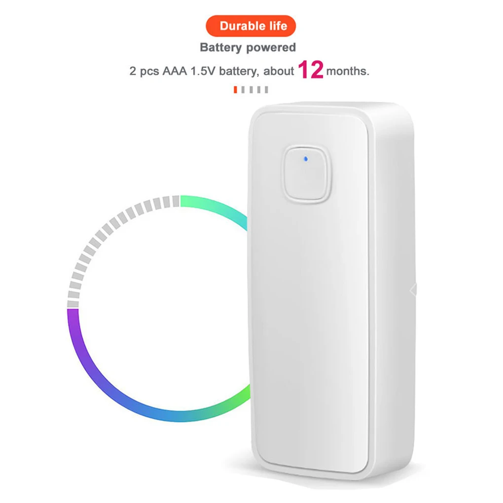 Wireless Door Sensor Open/Close Detector Battery-Operated Burglar Alarm