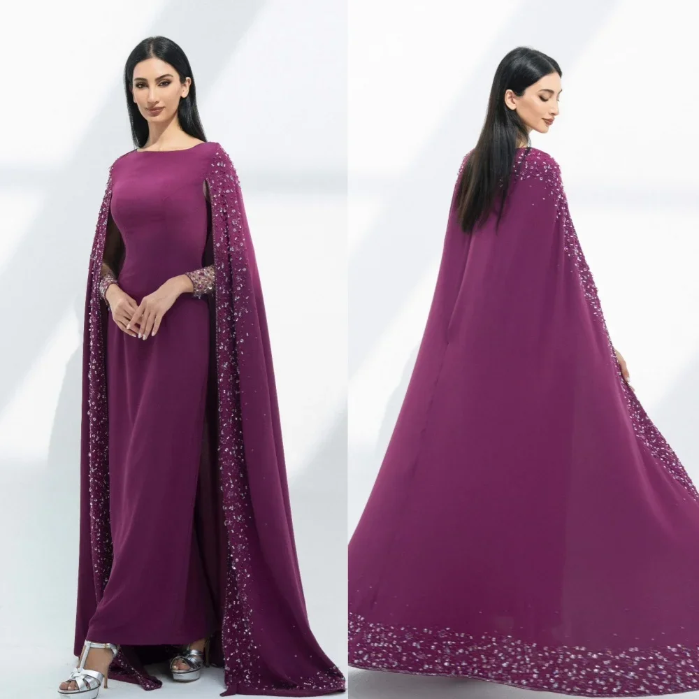 Customized Jersey Rhinestone Sequined Christmas A-line O-Neck Bespoke Occasion Gown Long Dresses
Customized Jersey Rhinestone Sequined Christmas A-line O-Neck Bespoke Occasion Gown Long Dresses