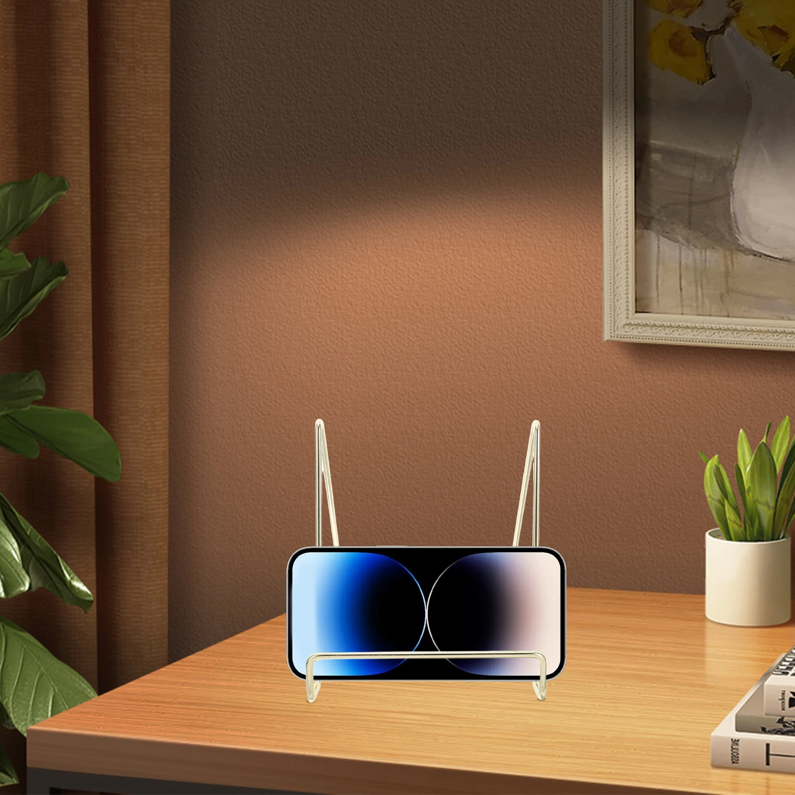 Desktop Bookshelf Metal Tabletop Display Portable Rack Golden Stands Travel Holder
Desktop Bookshelf Metal Tabletop Display Portable Rack Golden Stands Travel Holder