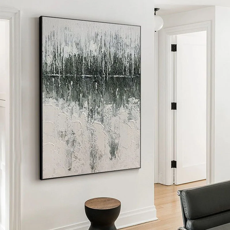 Modern Pure Handmade Abstract Art Thick Texture Decorative Painting Gray and White Living Room with Simple Hanging Painting For
Modern Pure Handmade Abstract Art Thick Texture Decorative Painting Gray and White Living Room with Simple Hanging Painting For