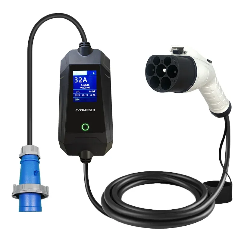 Electric Car Charger Station 32A EV Charger Fast 7kW Type 2 Portable Charging Station
Electric Car Charger Station 32A EV Charger Fast 7kW Type 2 Portable Charging Station