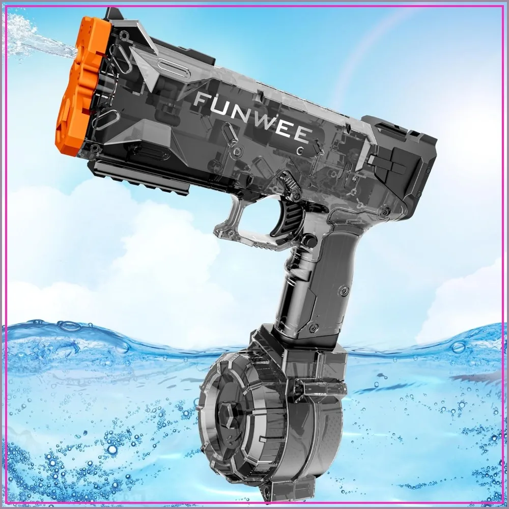 Electric Water Guns for Adult Kid, Full Automatic Water Pistol High Capacity 500+ Water Blaster, 26-30 FT Range, Summer Outdoor Swimming Pool Water Toy
Electric Water Guns for Adult Kid, Full Automatic Water Pistol High Capacity 500+ Water Blaster, 26-30 FT Range, Summer Outdoor Swimming Pool Water Toy
