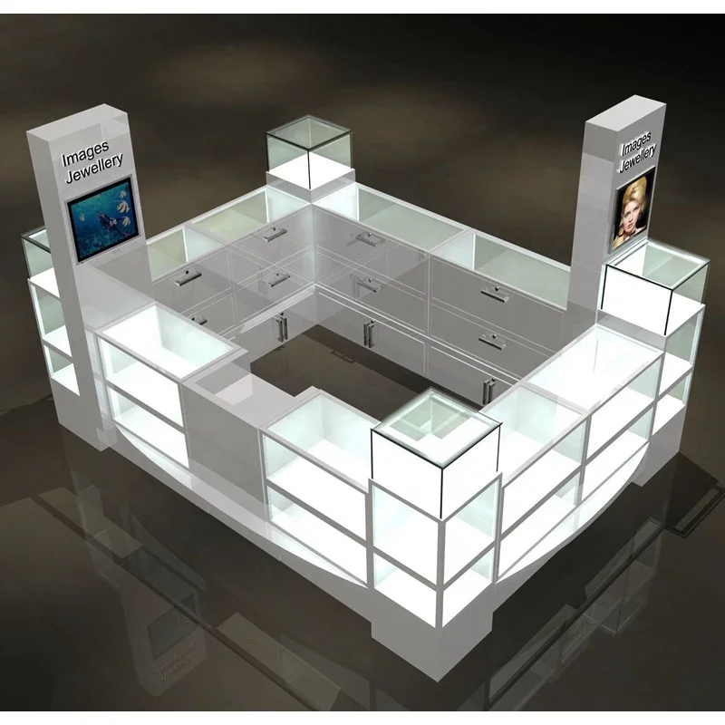 Custom. hot mall kiosk for jewelry display white jewelry shopping mall showcase kiosk with logo
Custom. hot mall kiosk for jewelry display white jewelry shopping mall showcase kiosk with logo