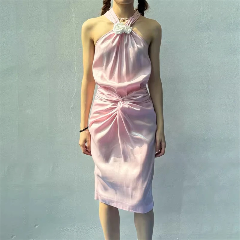 SummerNew women's 3D three-dimensional flowerDecoration Kink neck bright sleeveless dress y2k high quality fashion elegant dress
SummerNew women's 3D three-dimensional flowerDecoration Kink neck bright sleeveless dress y2k high quality fashion elegant dress