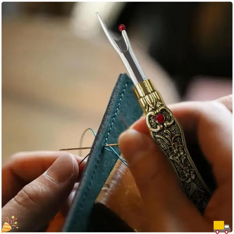 4 PCS Sewing Seam Ripper Vintage Eraser Retro Alloy Unpicker Quick-Stitch Removal & Hole Cutting Remover Tool Gold&Silver
4 PCS Sewing Seam Ripper Vintage Eraser Retro Alloy Unpicker Quick-Stitch Removal & Hole Cutting Remover Tool Gold&Silver