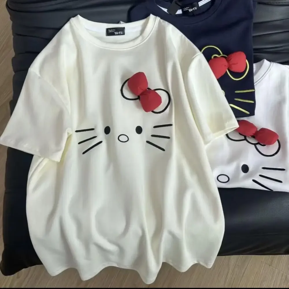 Hello Kitty Cotton T-Shirt Anime Women Sanrioed Kt Cartoon Short Sleeve Summer Cute Comfortable Couple Tops Kawaii Loose Casual
Hello Kitty Cotton T-Shirt Anime Women Sanrioed Kt Cartoon Short Sleeve Summer Cute Comfortable Couple Tops Kawaii Loose Casual