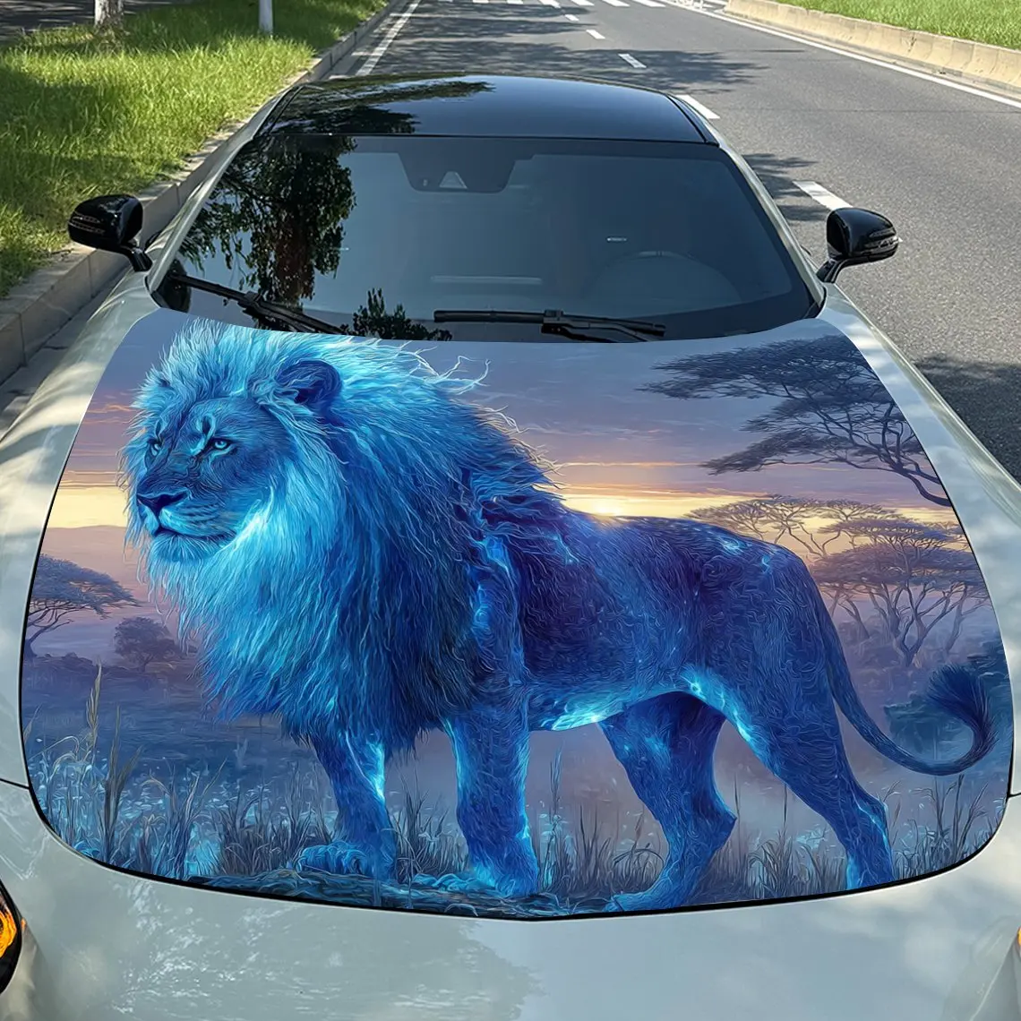 The Blue Light Lion On The Grassland Car Hood Sticker - Fit Removable Automotive Accessory Durable High-Quality Material - Perfe
The Blue Light Lion On The Grassland Car Hood Sticker - Fit Removable Automotive Accessory Durable High-Quality Material - Perfe