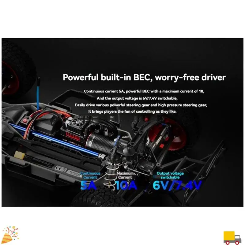 120A Бесщеточный ESC 3652 2-3S Водонепроницаемый бесщеточный регулятор скорости для 1/10 RC автомобиля 120A Бесщеточный ESC
120A Бесщеточный ESC 3652 2-3S Водонепроницаемый бесщеточный регулятор скорости для 1/10 RC автомобиля 120A Бесщеточный ESC