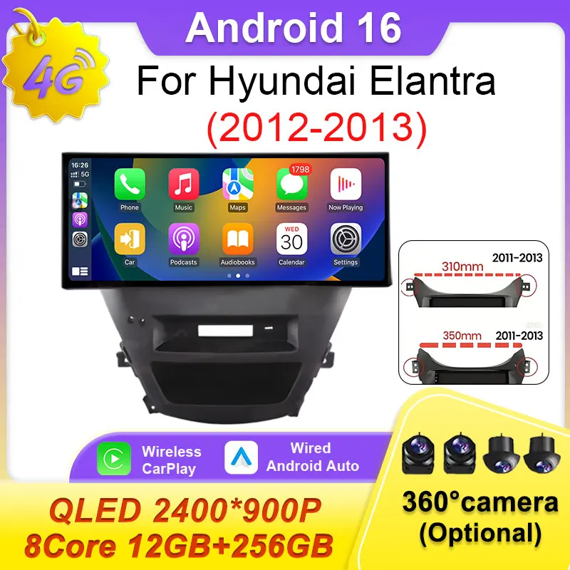Интеллектуальная система Android 16 для Hyundai Elantra 2012-2013, автомобильная магнитола с DSP, стерео, CarPlay, Bluetooth, GPS-навигация, плеер
Интеллектуальная система Android 16 для Hyundai Elantra 2012-2013, автомобильная магнитола с DSP, стерео, CarPlay, Bluetooth, GPS-навигация, плеер