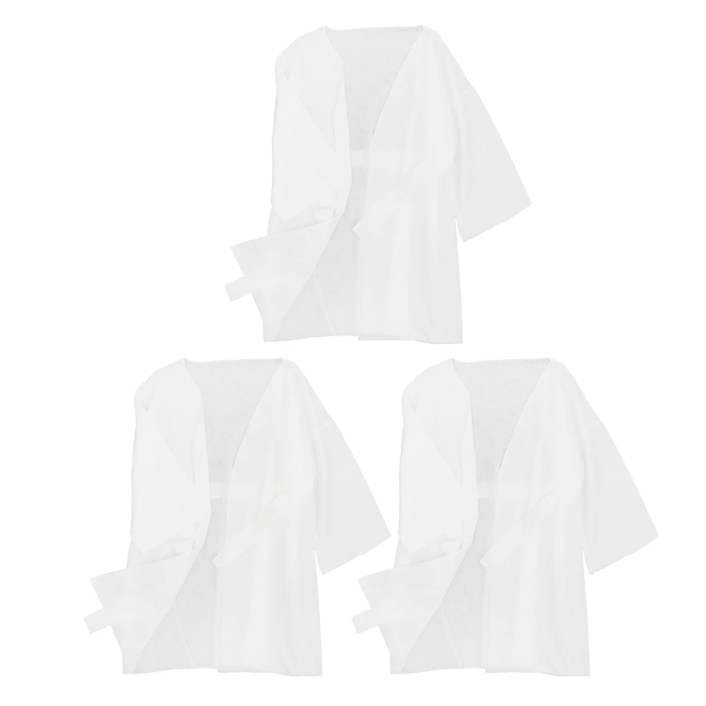 3pcs Disposable Bathrobes For Women Men Spa Salon Guest Robe Set Gentle Skin-Friendly Shower Gown Spa Clothes Fitness Gym Set
3pcs Disposable Bathrobes For Women Men Spa Salon Guest Robe Set Gentle Skin-Friendly Shower Gown Spa Clothes Fitness Gym Set