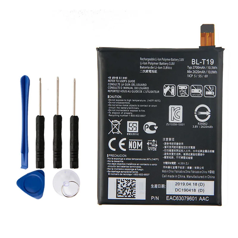Original BL-T19 Internal Battery For LG Nexus 5X H791 H798 H790 BLT19 2700mAh
Original BL-T19 Internal Battery For LG Nexus 5X H791 H798 H790 BLT19 2700mAh