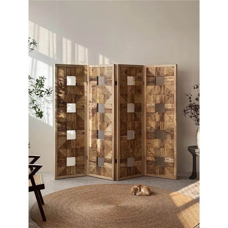Solid wood screen partition wabi-sabi Chinese-style mobile folding background wall designer homestay furniture tea room
Solid wood screen partition wabi-sabi Chinese-style mobile folding background wall designer homestay furniture tea room