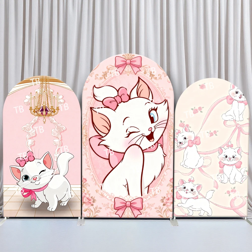 Disney Marie The Cat Arch Backdrop Cover Cute Pink Bow Chandelier for Birthday and Baby Shower Party Photo Booth Props
Disney Marie The Cat Arch Backdrop Cover Cute Pink Bow Chandelier for Birthday and Baby Shower Party Photo Booth Props
