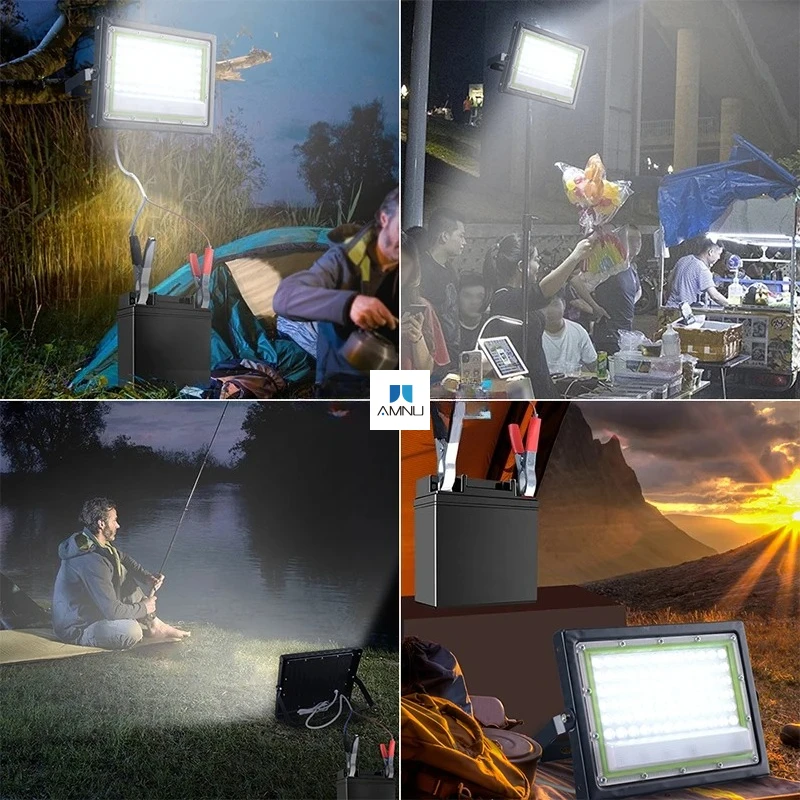 Portable DC12V LED Floodlight Electric Clip Charger 50W 100W LED Outdoor Spotlight Emergency Lamp For Camping Hiking Working
Portable DC12V LED Floodlight Electric Clip Charger 50W 100W LED Outdoor Spotlight Emergency Lamp For Camping Hiking Working