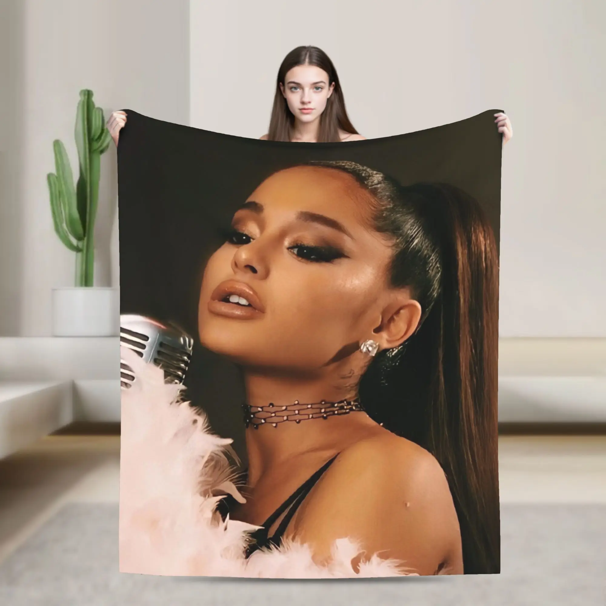 Ariana Grande Fleece Throw Blankets Singer Actress Blanket for Bed Couch Warm Plush Thin Quilt,
Ariana Grande Fleece Throw Blankets Singer Actress Blanket for Bed Couch Warm Plush Thin Quilt,