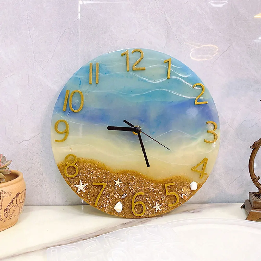 2Pcs Silicone Epoxy Molds For Diy Clock Making With Clear Arabic Numerals Home Office Decor Craft Accessories Casting Tool
2Pcs Silicone Epoxy Molds For Diy Clock Making With Clear Arabic Numerals Home Office Decor Craft Accessories Casting Tool