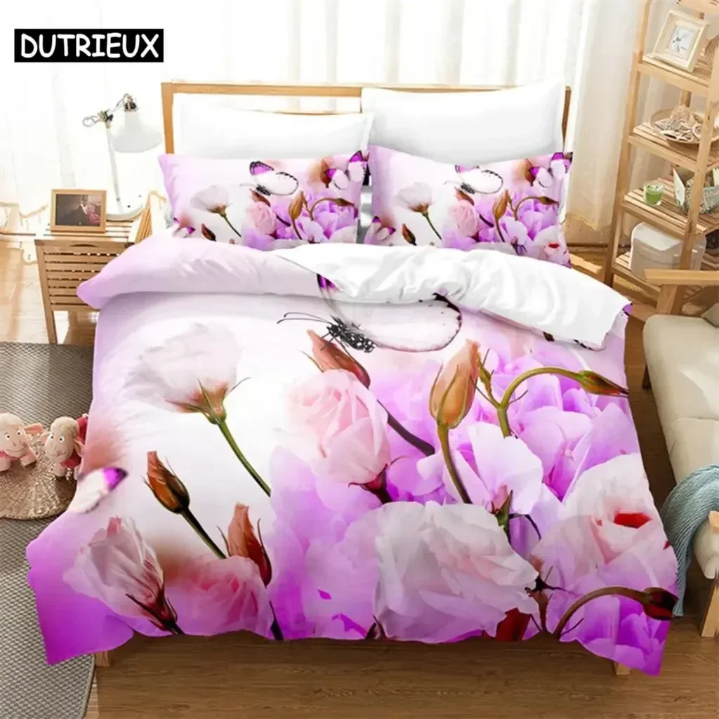 3D Print Butterfly Flowers Comfortable Duvet Quilt Cover Pillowcase Bedding Set Children Bedroom Decoration Home Textile
3D Print Butterfly Flowers Comfortable Duvet Quilt Cover Pillowcase Bedding Set Children Bedroom Decoration Home Textile