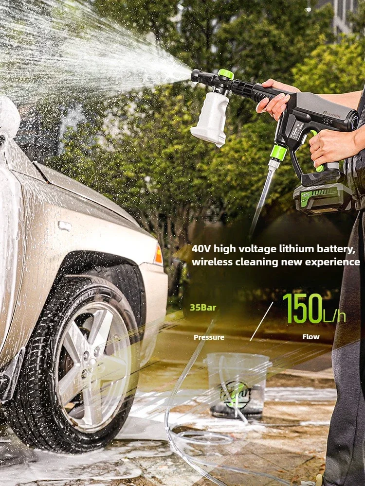 Lithium battery cleaning gun, portable car wash high pressure water pump wireless rechargeable cleaning machine
Lithium battery cleaning gun, portable car wash high pressure water pump wireless rechargeable cleaning machine