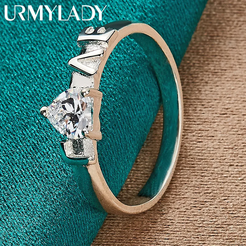 URMYLADY 925 Sterling Silver LOVE AAAAA Zircon 7-10# Ring For Women Fashion Wedding Party Charm Jewelry
URMYLADY 925 Sterling Silver LOVE AAAAA Zircon 7-10# Ring For Women Fashion Wedding Party Charm Jewelry