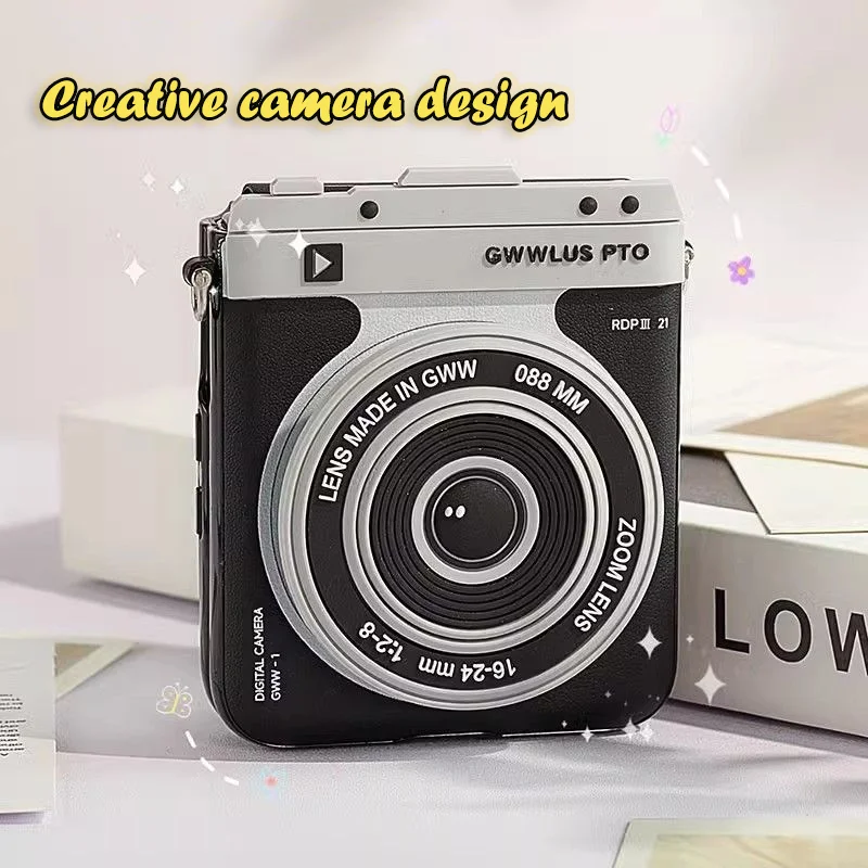Creative camera magnetic phone case for Samsung Galaxy Z Flip6/5/4/3 Case OPPO Find N3 Flip/N2Flip/Xiaomi Mix Flip Leather Cover
Creative camera magnetic phone case for Samsung Galaxy Z Flip6/5/4/3 Case OPPO Find N3 Flip/N2Flip/Xiaomi Mix Flip Leather Cover
