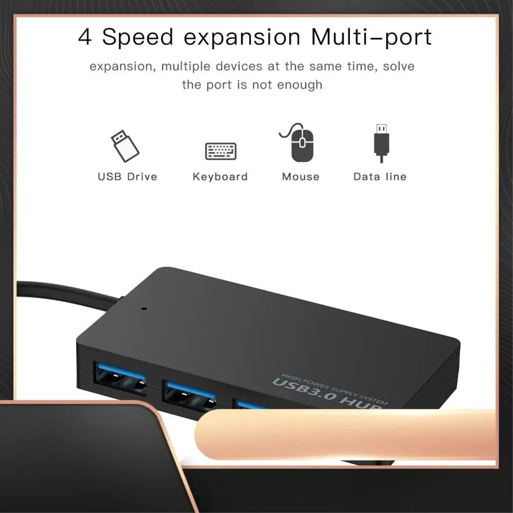 Высокоскоростной USB 3.0-концентратор 5 Гбит/с, 4 порта USB-разветвитель-адаптер для блока питания ноутбука-N34R
Высокоскоростной USB 3.0-концентратор 5 Гбит/с, 4 порта USB-разветвитель-адаптер для блока питания ноутбука-N34R