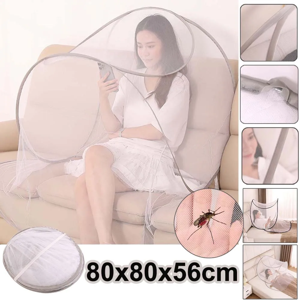 Pop-Up Portable Mosquito Net Tent Head Sleeping Nets 80x80x56cm Indoor Bedroom Insect Protection Summer Household Mosquito Net
Pop-Up Portable Mosquito Net Tent Head Sleeping Nets 80x80x56cm Indoor Bedroom Insect Protection Summer Household Mosquito Net