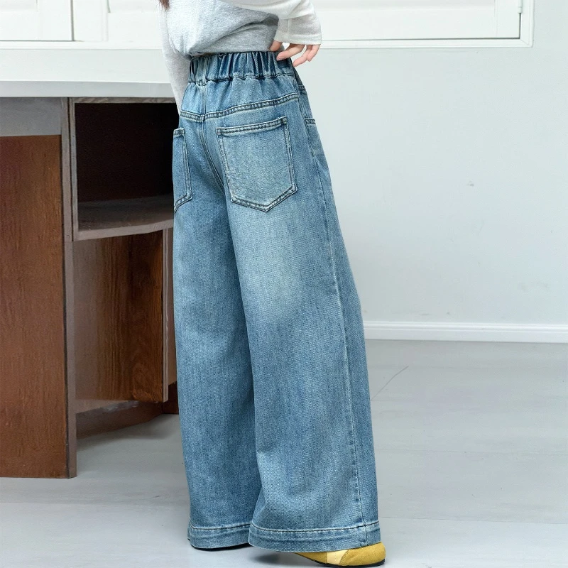 Girls Spring Jeans 2026 New Korean Straight Wide-Leg Pants for Older Kids Comfortable Casual Trousers High Quality
Girls Spring Jeans 2026 New Korean Straight Wide-Leg Pants for Older Kids Comfortable Casual Trousers High Quality
