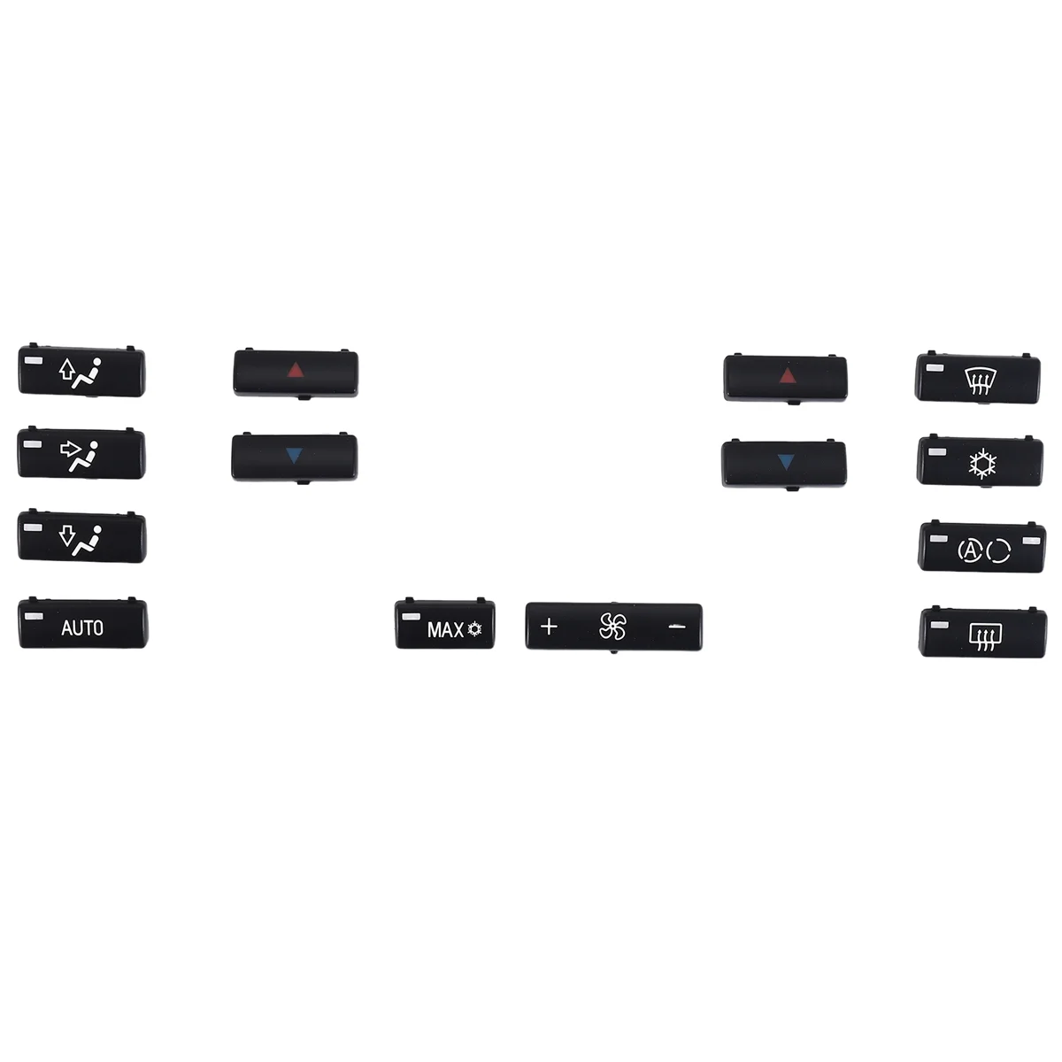 14 Button Key Cap Car Air Conditioner a / C Control Panel Switch Button Key Cover for BMW E39 E53 525I 530I 540I M5 X5
14 Button Key Cap Car Air Conditioner a / C Control Panel Switch Button Key Cover for BMW E39 E53 525I 530I 540I M5 X5