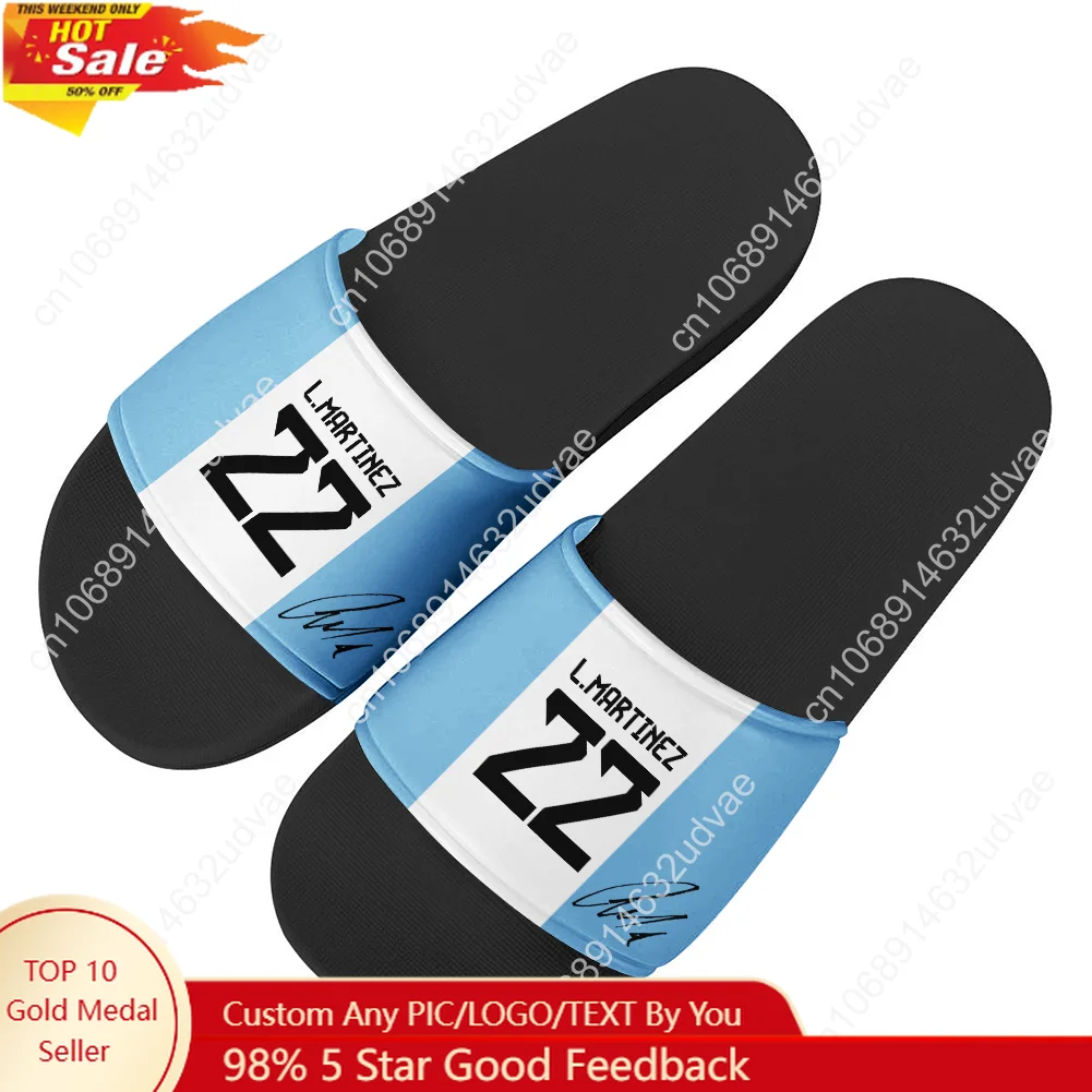 Lautaro No.10 Slippers Man Woman Boy Girl Slides Sandals Argentina Soccer Star Photo Customized Bath Shoes Water Shoe Black
Lautaro No.10 Slippers Man Woman Boy Girl Slides Sandals Argentina Soccer Star Photo Customized Bath Shoes Water Shoe Black