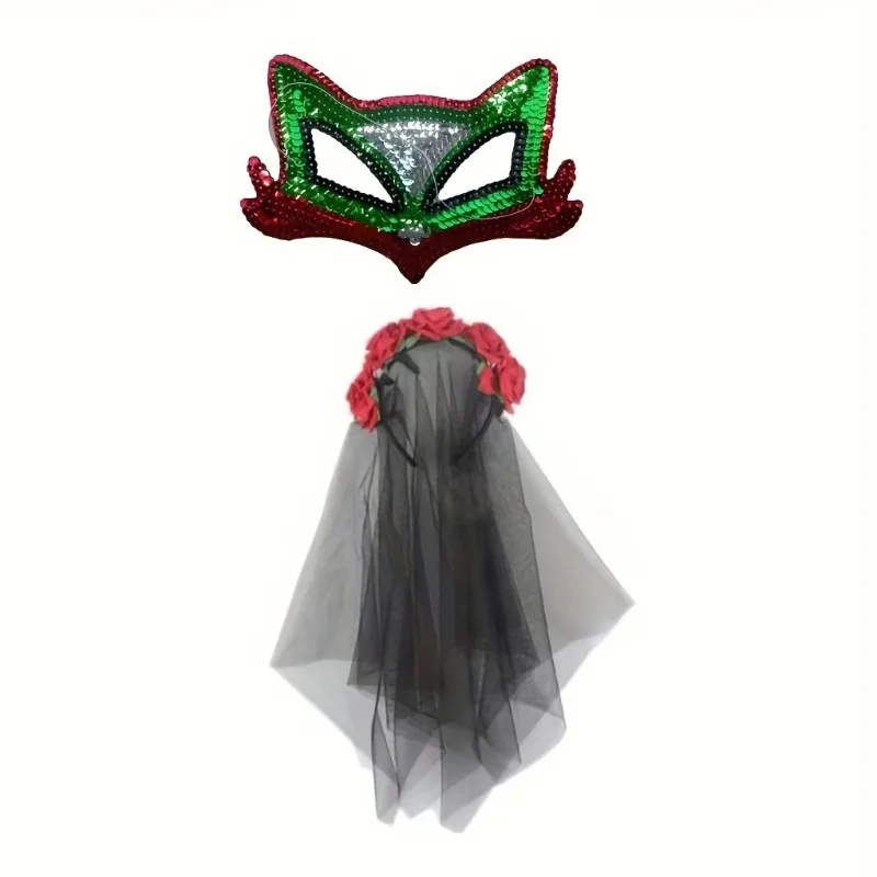 PESENAR Rose of Death headbands and masquerade eye masks for Halloween parties and Day of the Dead costumes
PESENAR Rose of Death headbands and masquerade eye masks for Halloween parties and Day of the Dead costumes