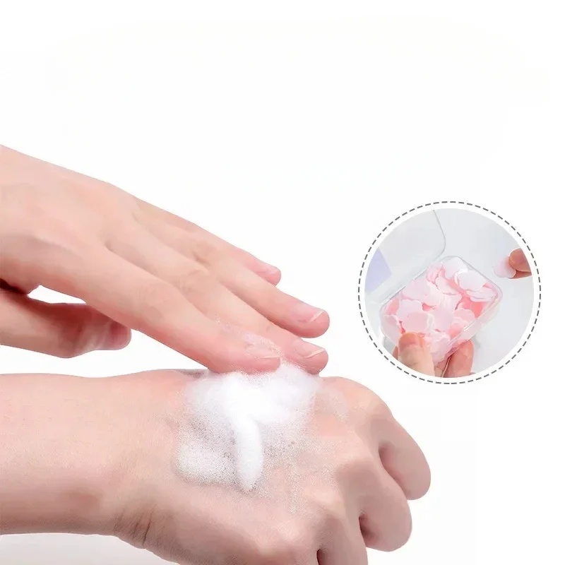 New Disposable Petal Soaps Flakes Portable Skin Friendly Fresh Hand Washing Toilet Soap Slice Household for Girls/travel
New Disposable Petal Soaps Flakes Portable Skin Friendly Fresh Hand Washing Toilet Soap Slice Household for Girls/travel