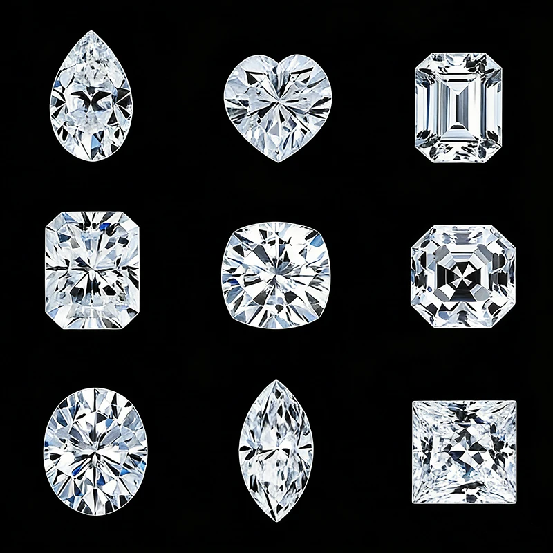 D Color Moissanite Stone With GRA 0.5-5.0ct Round / Oval / Pear / Radiant / Emerald / Heart / Princess / Cushion / Asscher Cut
D Color Moissanite Stone With GRA 0.5-5.0ct Round / Oval / Pear / Radiant / Emerald / Heart / Princess / Cushion / Asscher Cut
