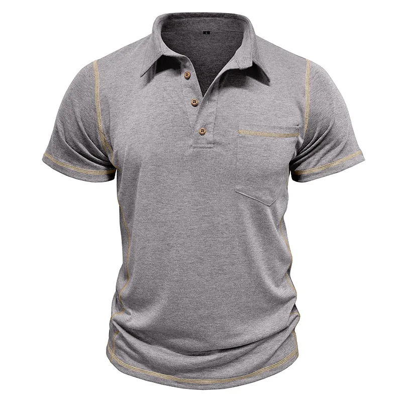 Men's Short Sleeve Polo Shirts Solid Color Polo New Clothing Summer Streetwear Casual Fashion Men Tops
Men's Short Sleeve Polo Shirts Solid Color Polo New Clothing Summer Streetwear Casual Fashion Men Tops