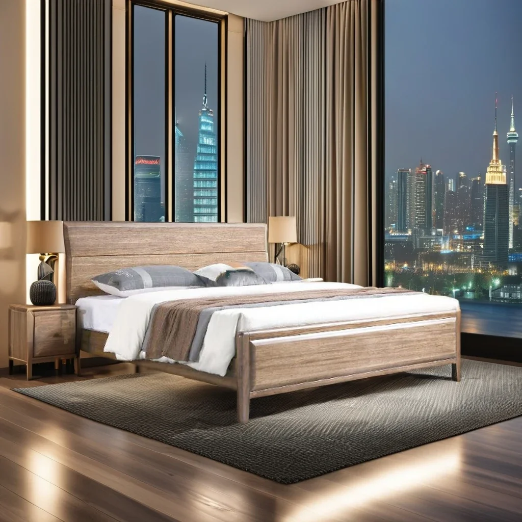 Modern Style Solid Wood Double Bed Frame King Or Queen Size For Bedroom Or Hotel Use Home Furniture
Modern Style Solid Wood Double Bed Frame King Or Queen Size For Bedroom Or Hotel Use Home Furniture