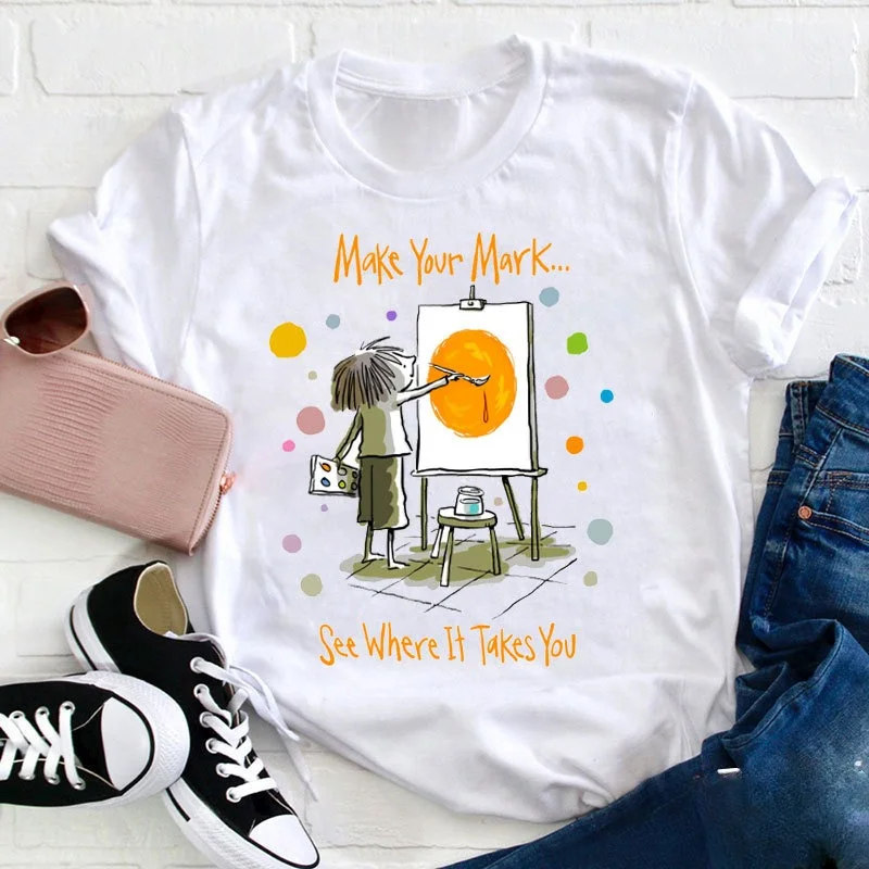Trendy Cute T-Shirt Women's Short Sleeved Printed Clothing Fashion Casual Pattern Cartoon Basic Style Summer Popular Street T-Sh
Trendy Cute T-Shirt Women's Short Sleeved Printed Clothing Fashion Casual Pattern Cartoon Basic Style Summer Popular Street T-Sh