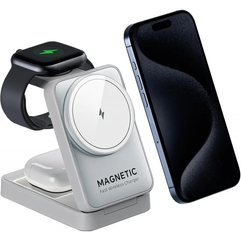 Upgraded 3-in-1 Wireless Charger for iPhone,Travel Magnetic Charger Stand Nightlight Foldable Wireless Charging Station
Upgraded 3-in-1 Wireless Charger for iPhone,Travel Magnetic Charger Stand Nightlight Foldable Wireless Charging Station